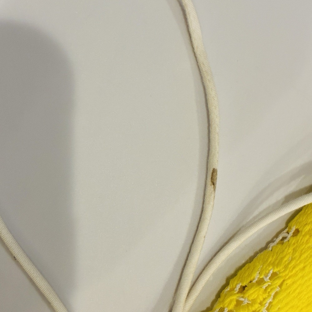 Maeve‎ Anthropologie Lace Babydoll Strappy Backless Mini Dress Size 10 Yellow - Picture 15 of 16